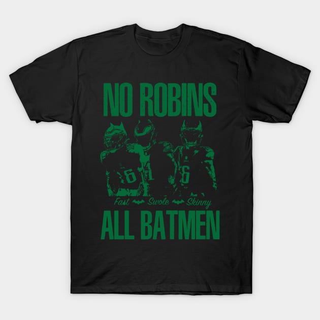 All Batmen No Robins T-Shirt by DrawnStyle